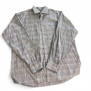 Michael Kors mens tall fit dress shirt Airsoft stretch 18 38/39